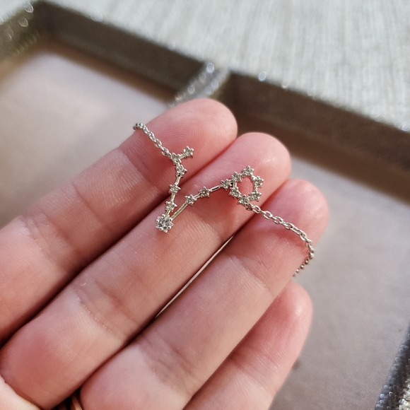 Silver Pisces Constellation Drawstring Bracelet - Picture 8 of 8